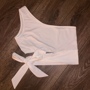 One Shoulder Crop Top